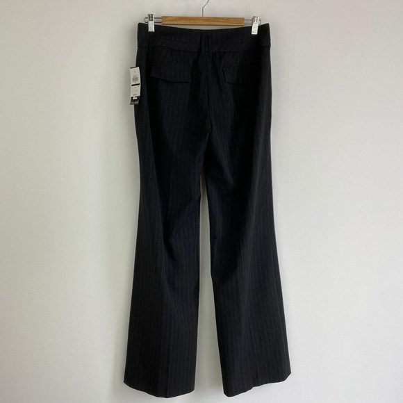 TALL GIRL Stripe Straight/Flare Leg Pant NWT Gray - Picture 4 of 6